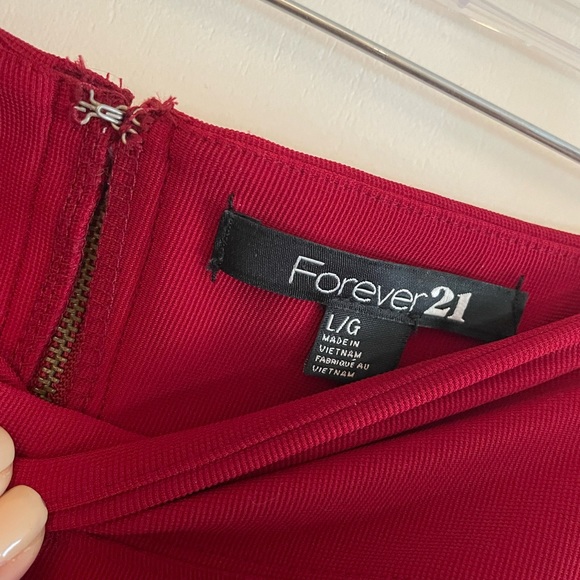 Red Forever 21 Bandage skirt - Picture 4 of 5